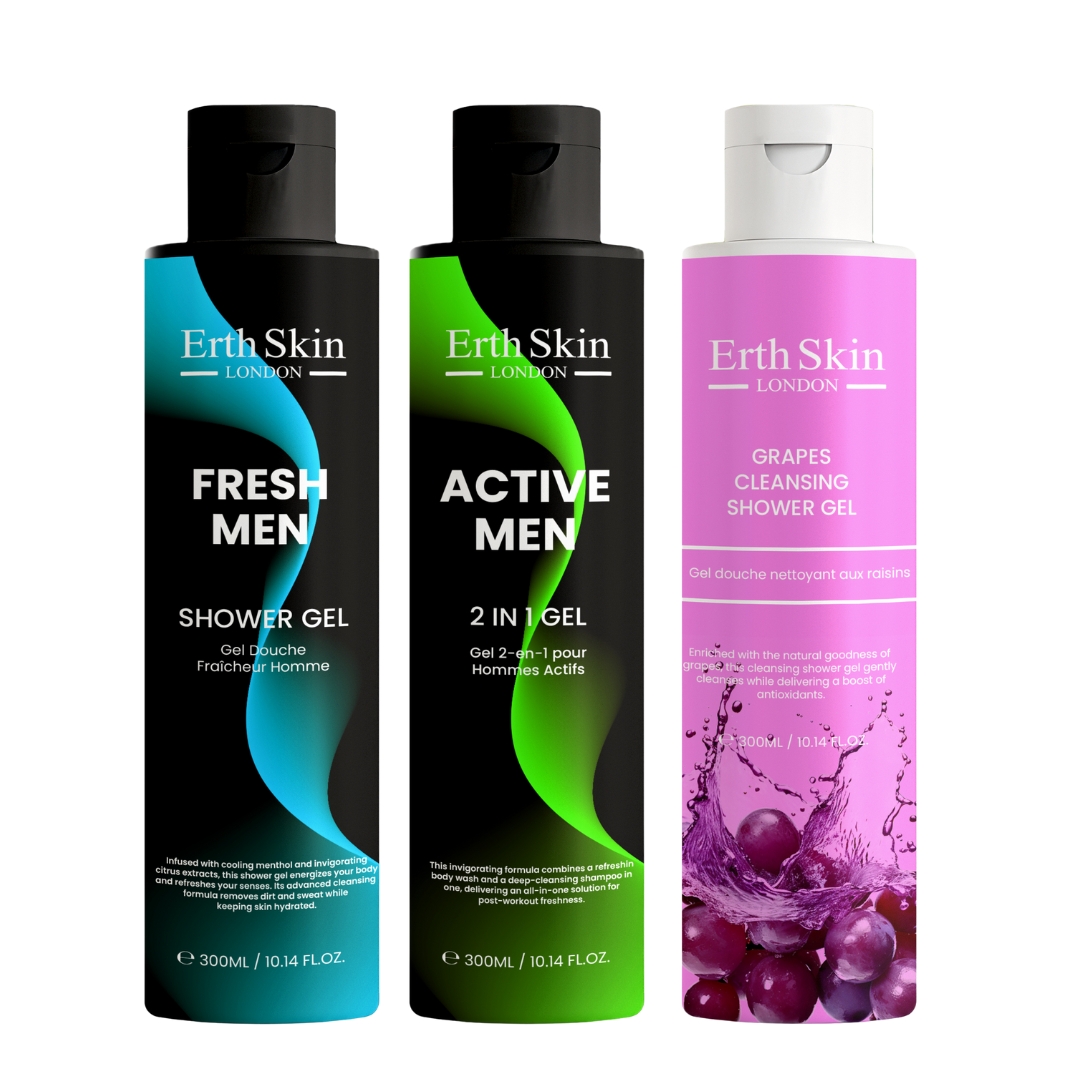 Set de soins pour hommes 'Active Fresh Trio' - 300 ml, 3 Pièces