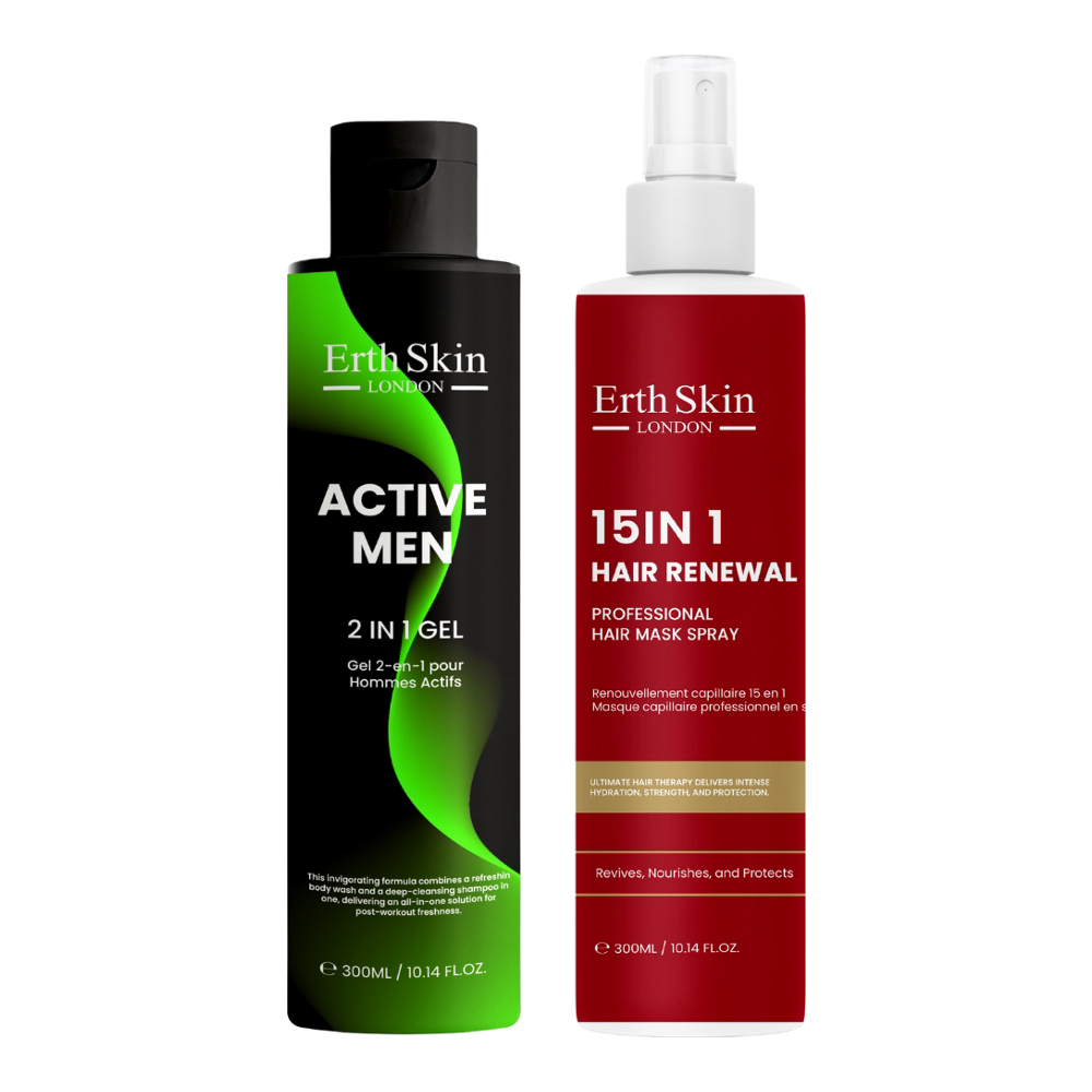 Set de soins pour hommes 'Active & 15-1 Hair Duo' - 300 ml, 2 Pièces