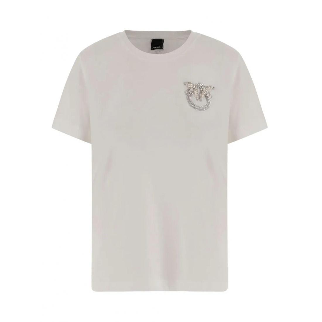 T-shirt 'Jewel-Embellished Crew-Neck' pour Femmes