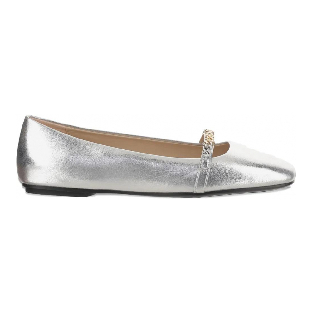 Women's 'Chain-Embellished' Ballerinas