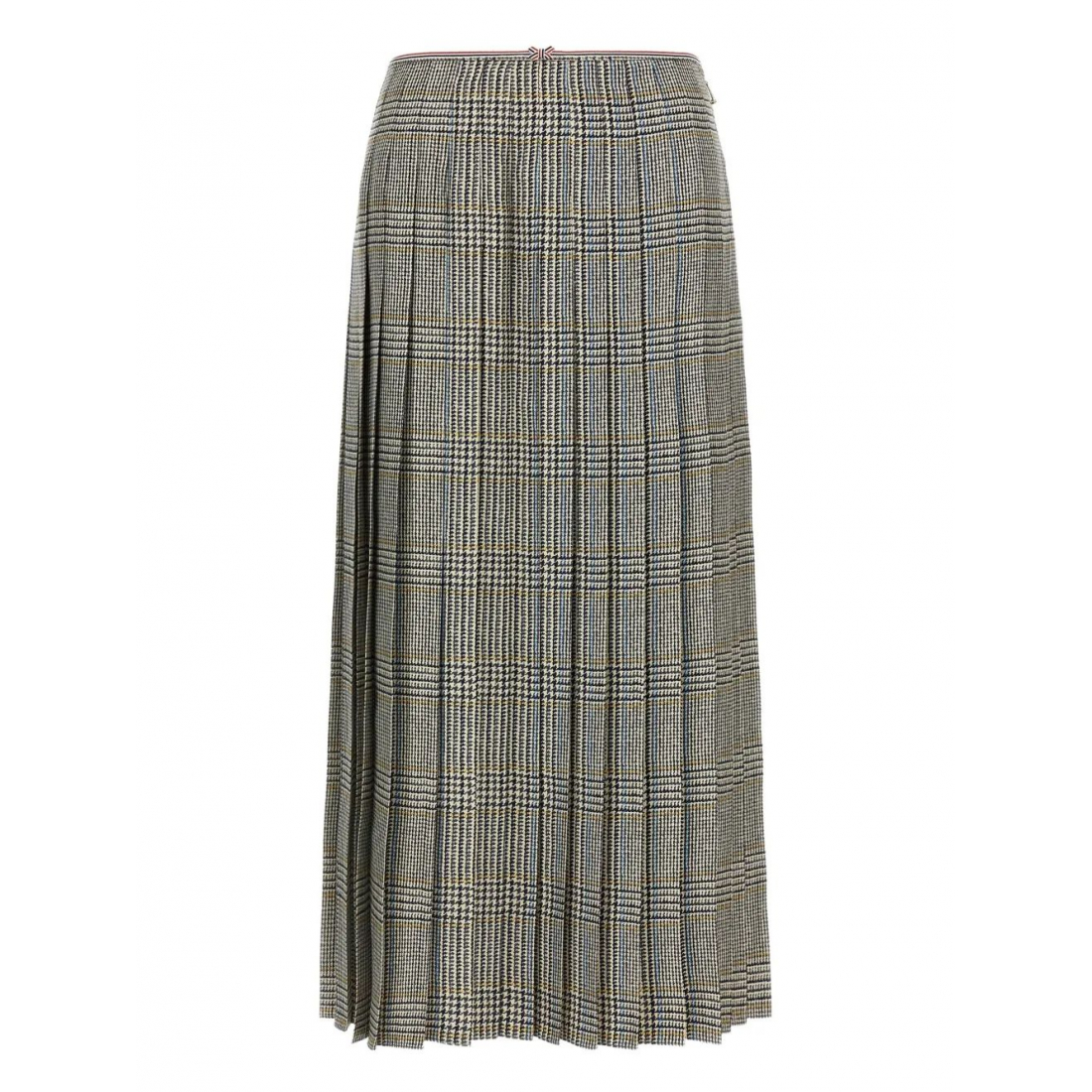 Women's 'Houndstooth-Pattern Pleated' Midi Skirt