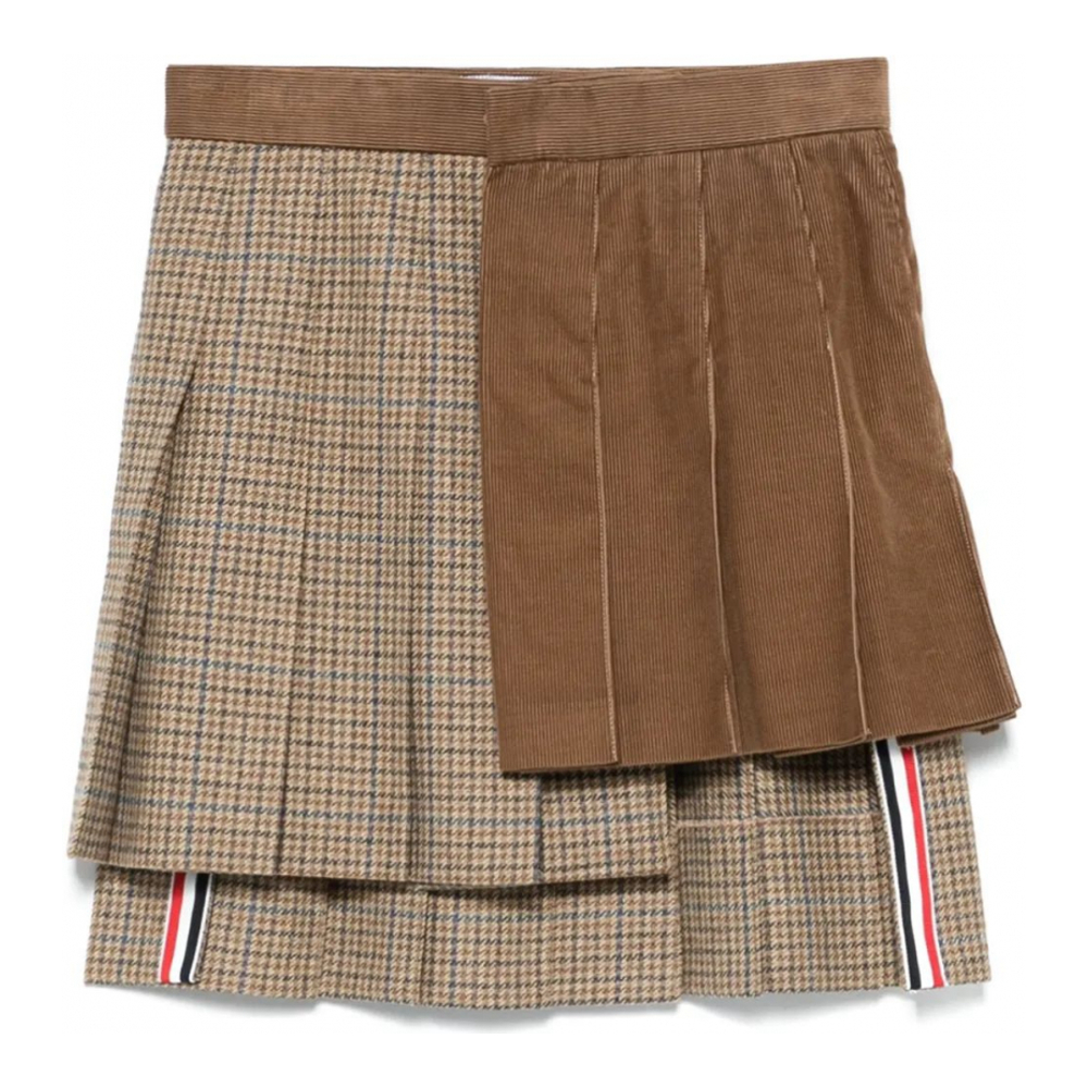 Mini Jupe 'Ginclub Check Cheviot Tweed' pour Femmes