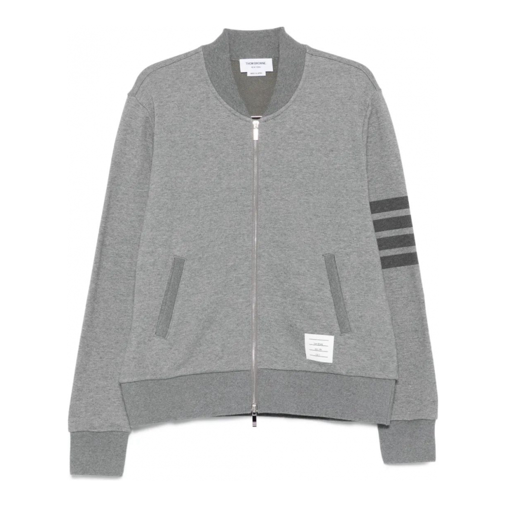 Sweatshirt 'Three-Stripe Zip-Up' pour Hommes