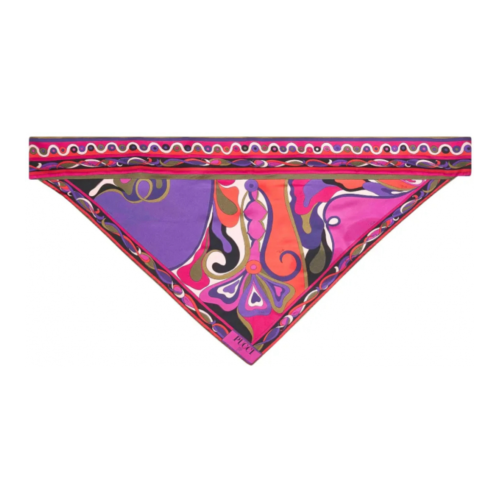 Foulard 'Orchidee-Print Triangle' pour Femmes