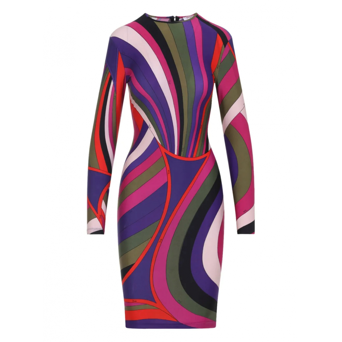 Robe à manches longues 'Long-Sleeve Swirl-Pattern' pour Femmes