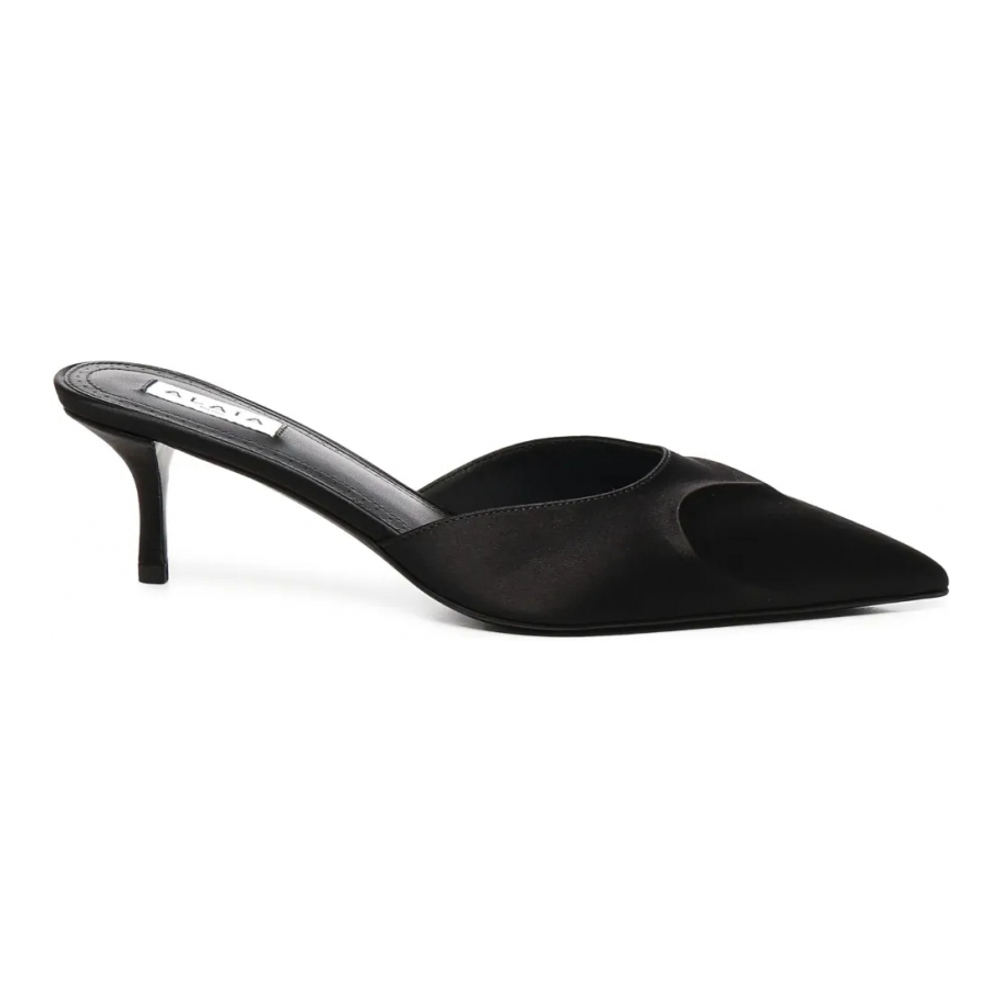 Women's 'Le Coeur Satin Cut-Out' Mules
