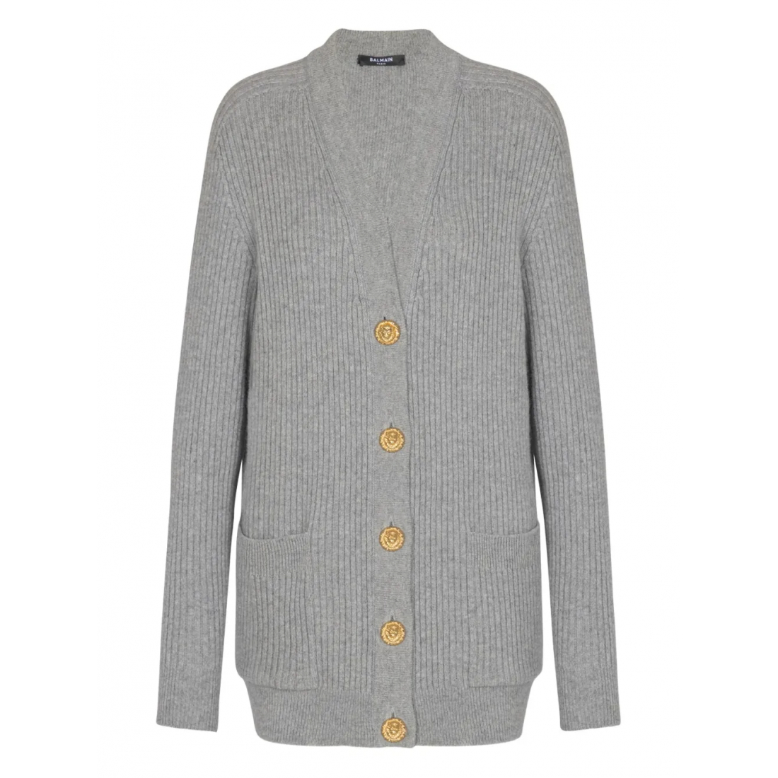 Women's 'Ribbed Buttoned' Cardigan