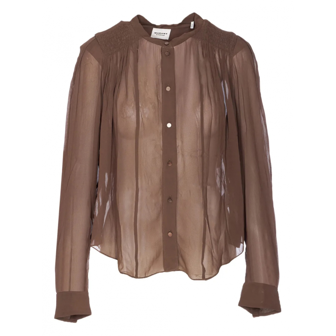 Chemise 'Button-Front Sheer' pour Femmes