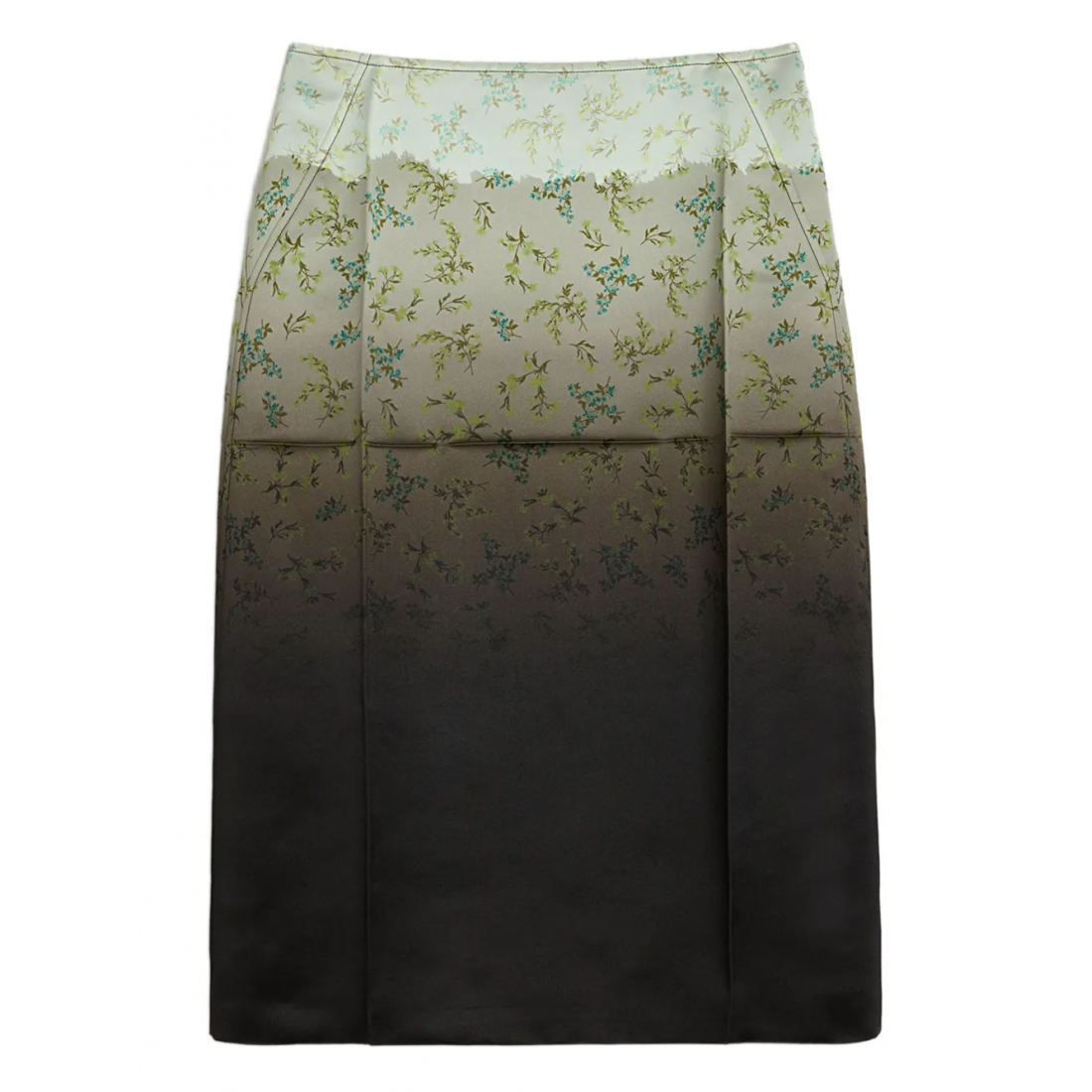 Jupe Midi 'Gradient Floral-Printed' pour Femmes