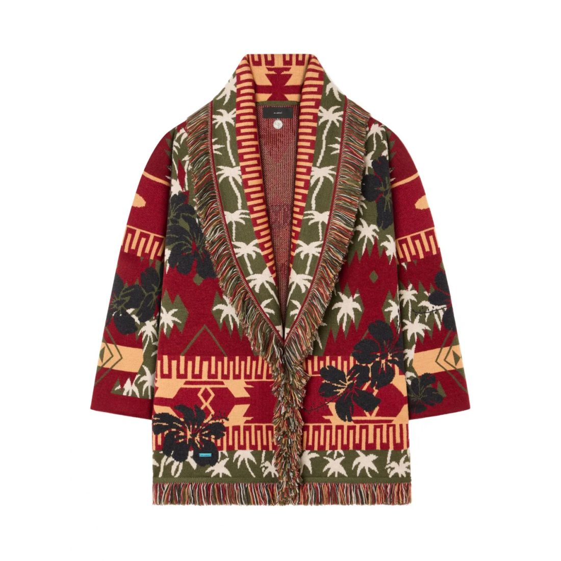 Cardigan 'Icon Jacquard Fringed' pour Femmes