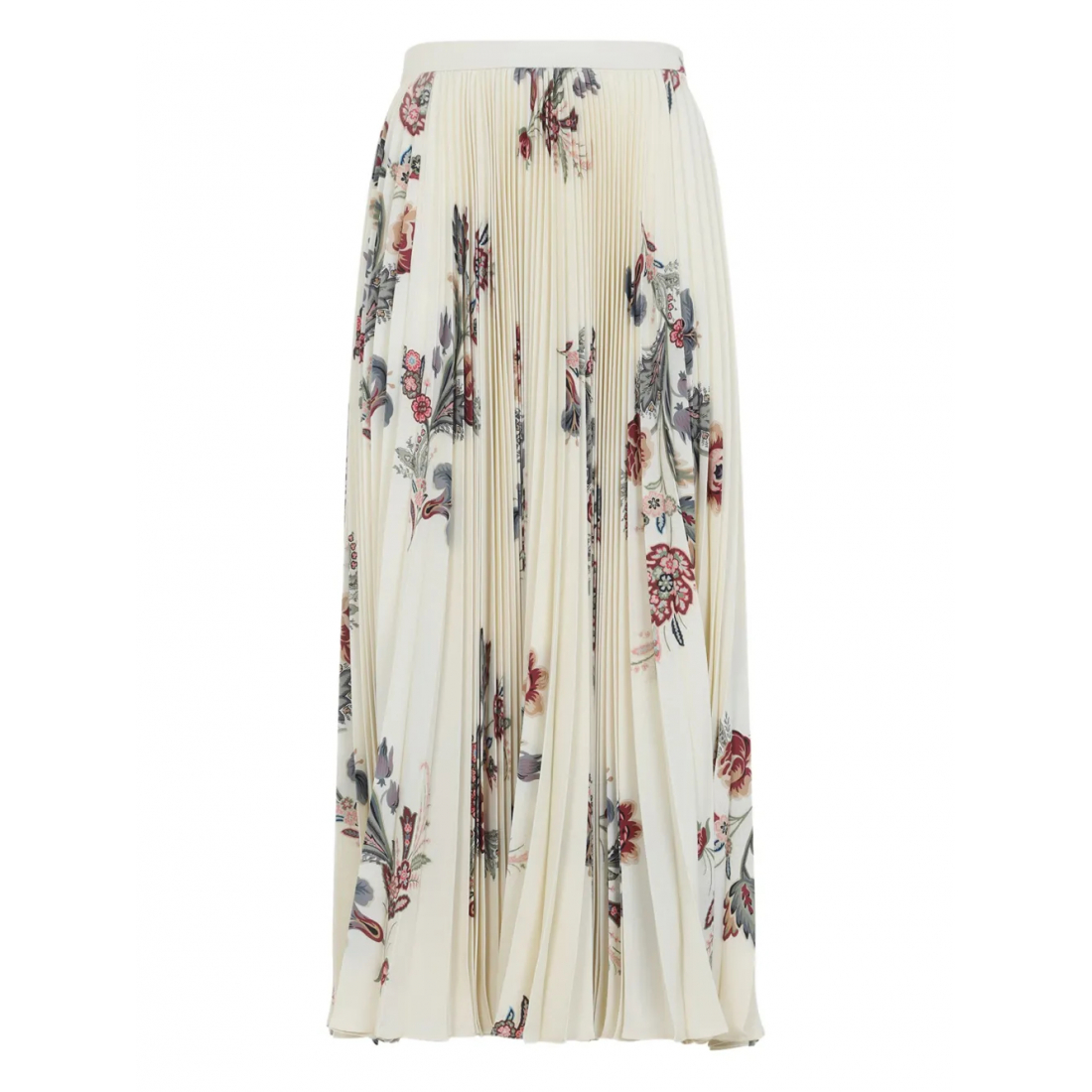 Jupe Midi 'Pleated Floral-Print' pour Femmes