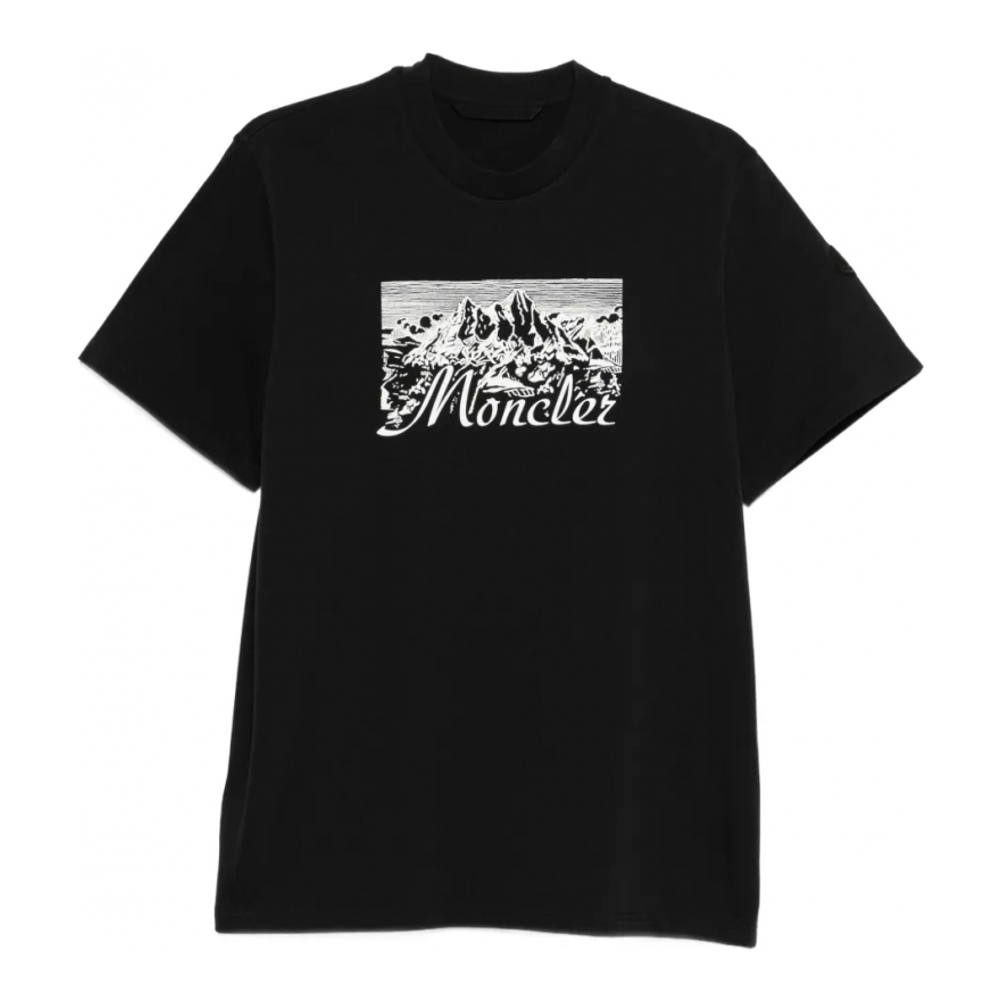 T-shirt 'Mountain-Print' pour Hommes