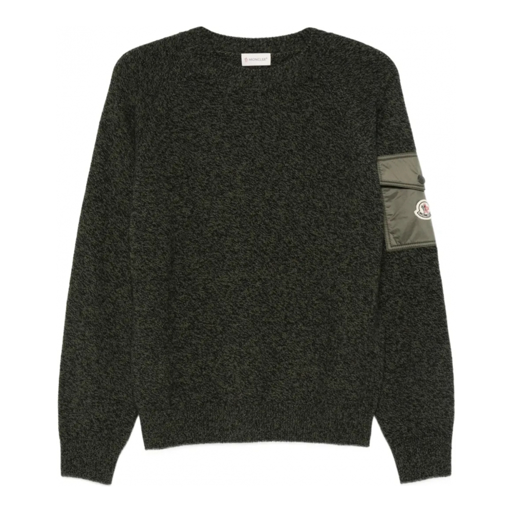 Pull 'Crew Neck Patch Pocket' pour Hommes