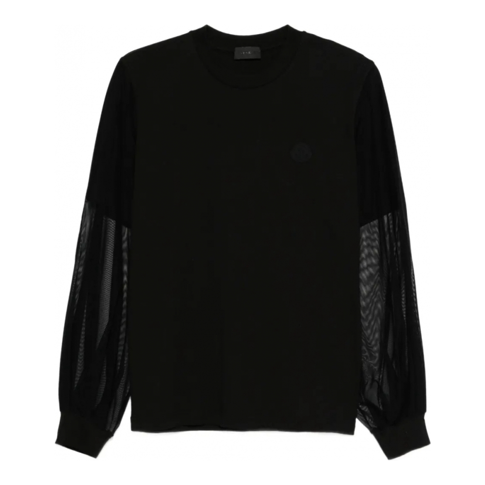 Sweatshirt 'Mesh-Insert' pour Femmes