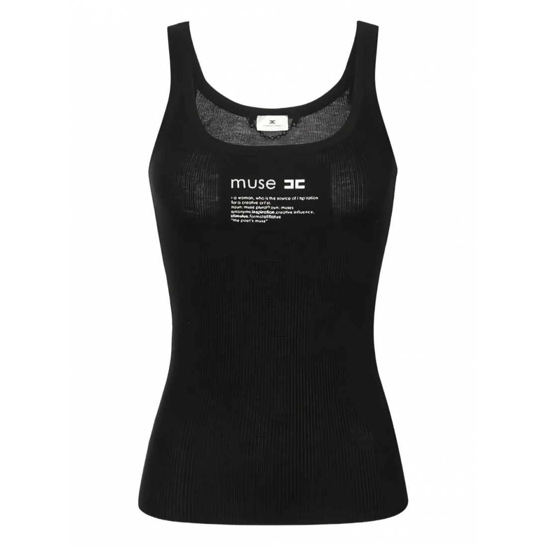 Top 'Chain-Ribbed' pour Femmes