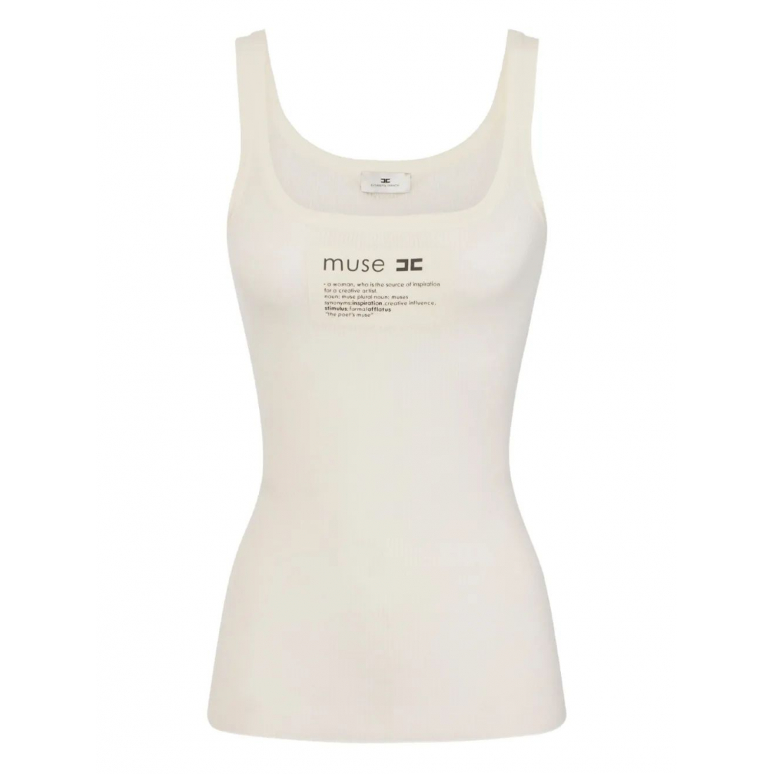 Top 'Ribbed Logo' pour Femmes