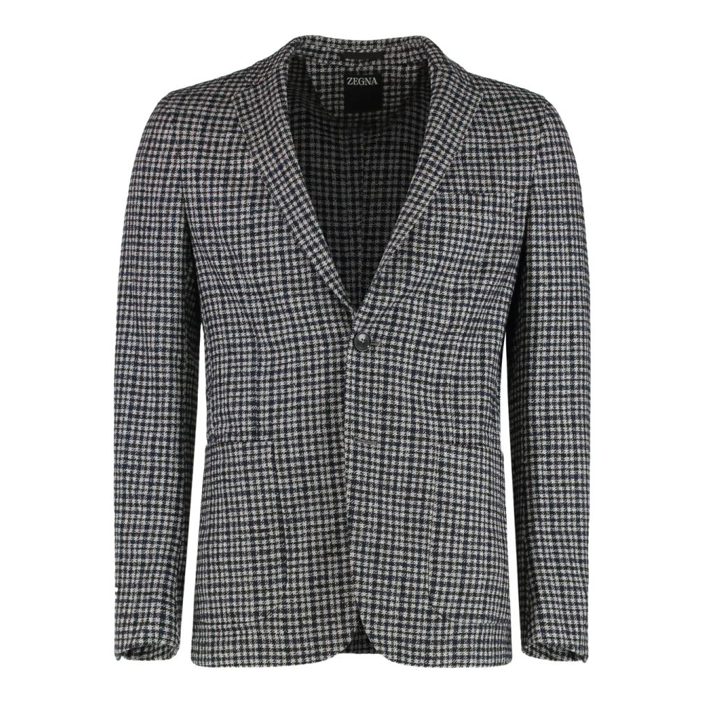 Blazer 'Checked Single-Breasted' pour Hommes