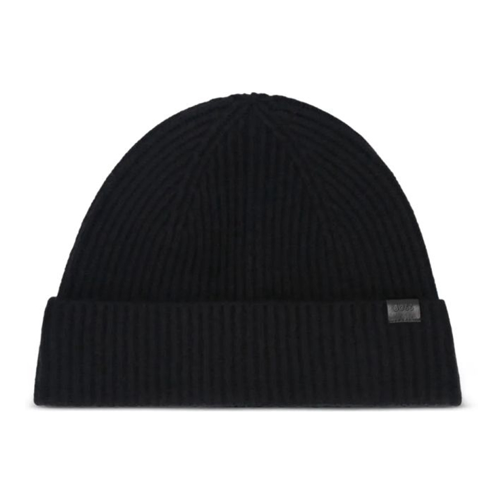Bonnet 'Logo-Patch Knitted' pour Hommes