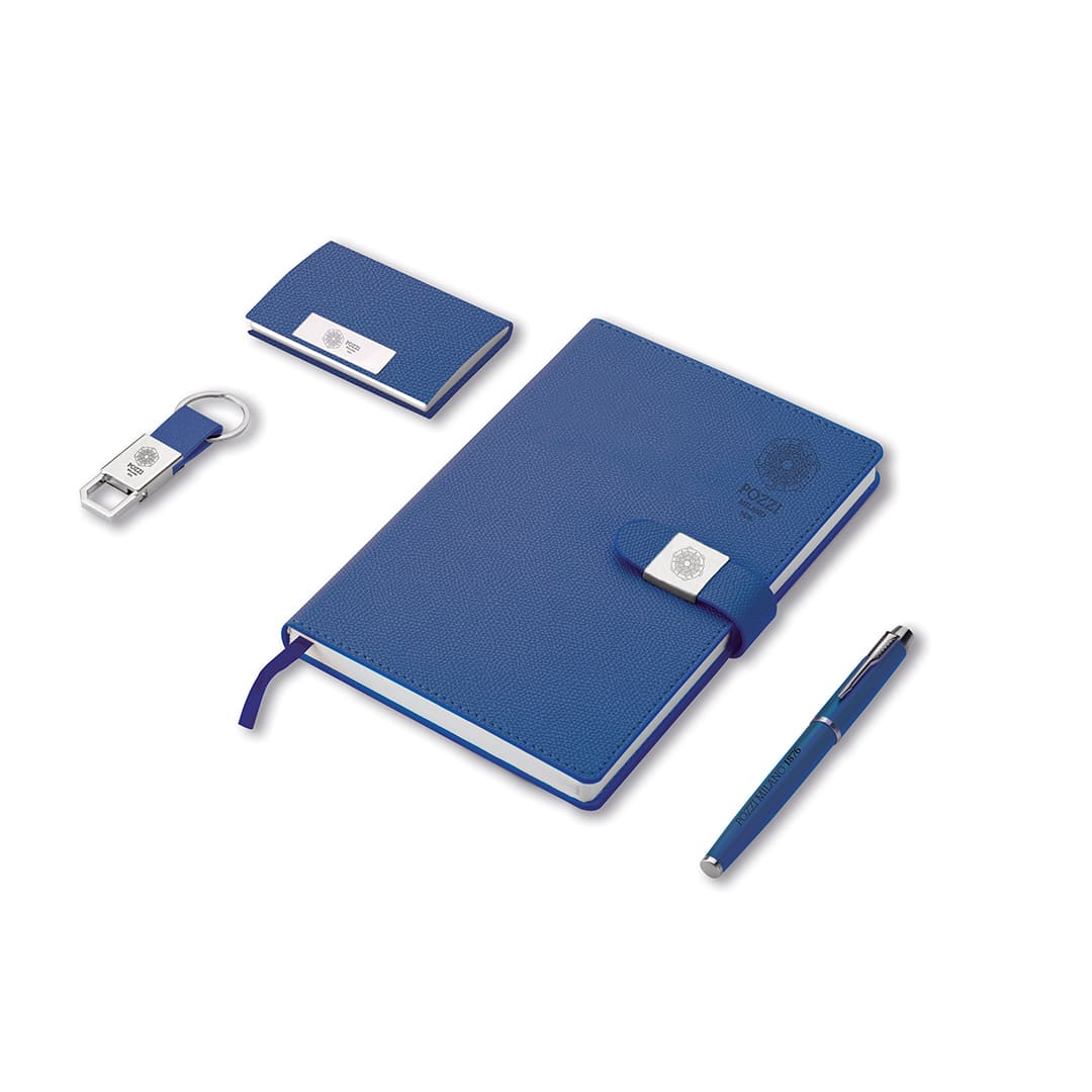 Blue Notes Gift Set With Keychain And Card Holder