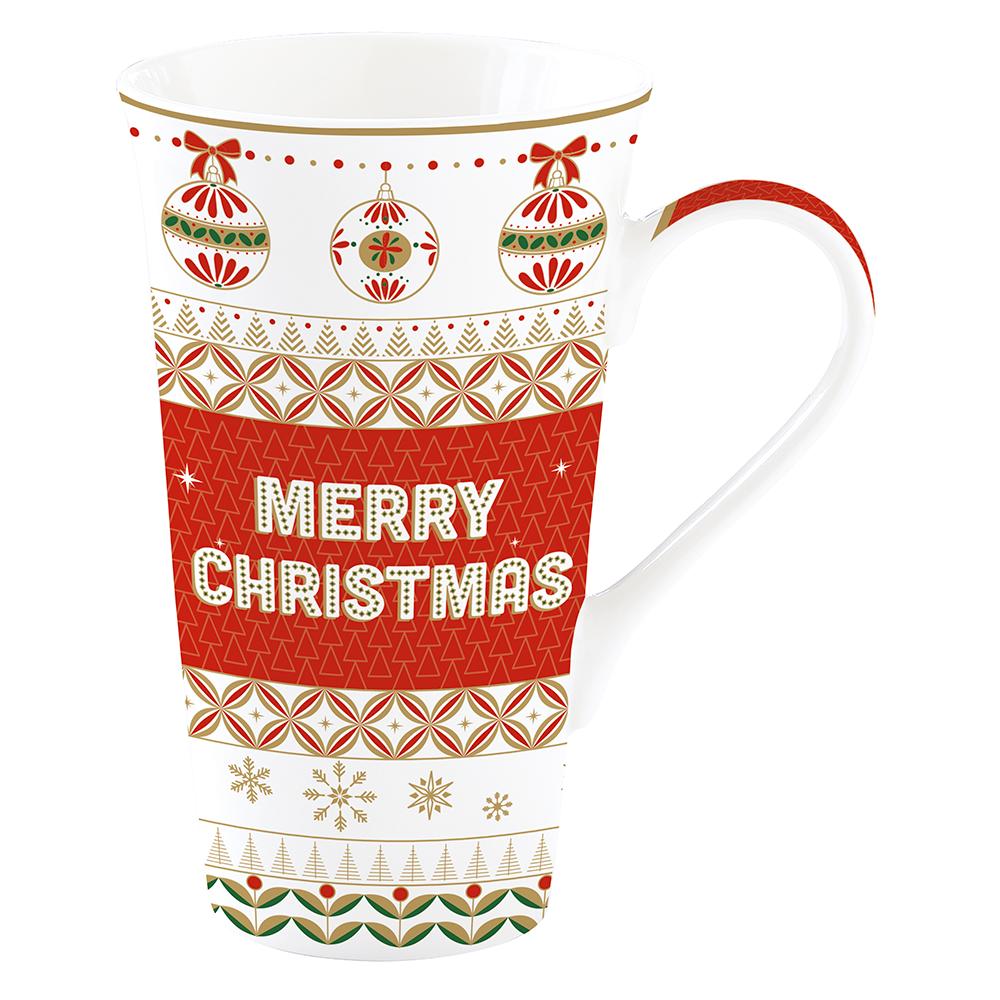 Mug En Porcelaine De Haute Qualité De 600 ml Dans Un Coffret Cadeau. Joyeux Noël !