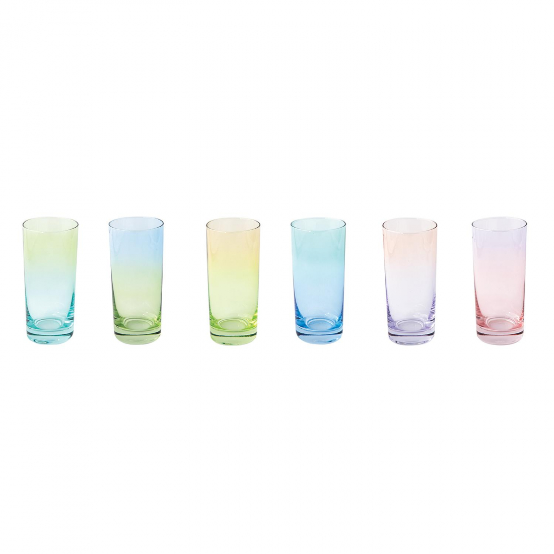 Ensemble De 6 Verres À Boissons Arc-En-Ciel