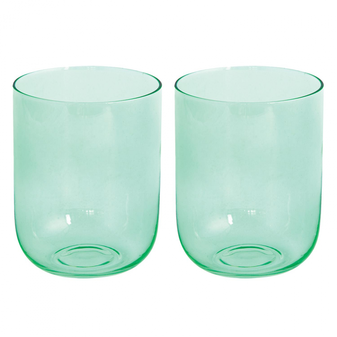 Lot De 2 Verres À Eau Verts Arc-En-Ciel