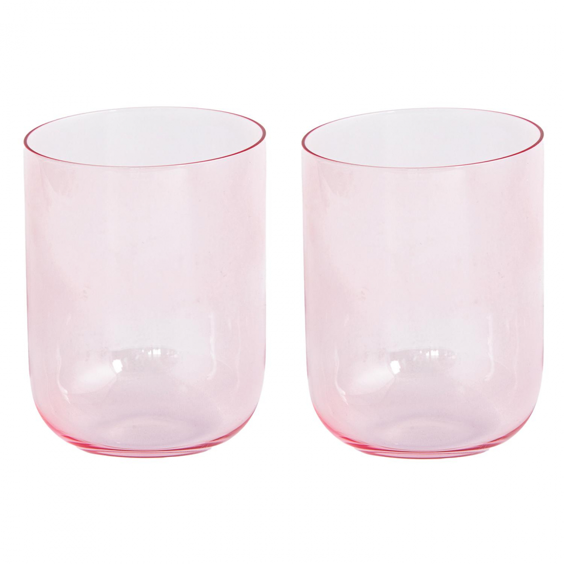 Set Mit 2 Pinken Regenbogen-Wassergläsern