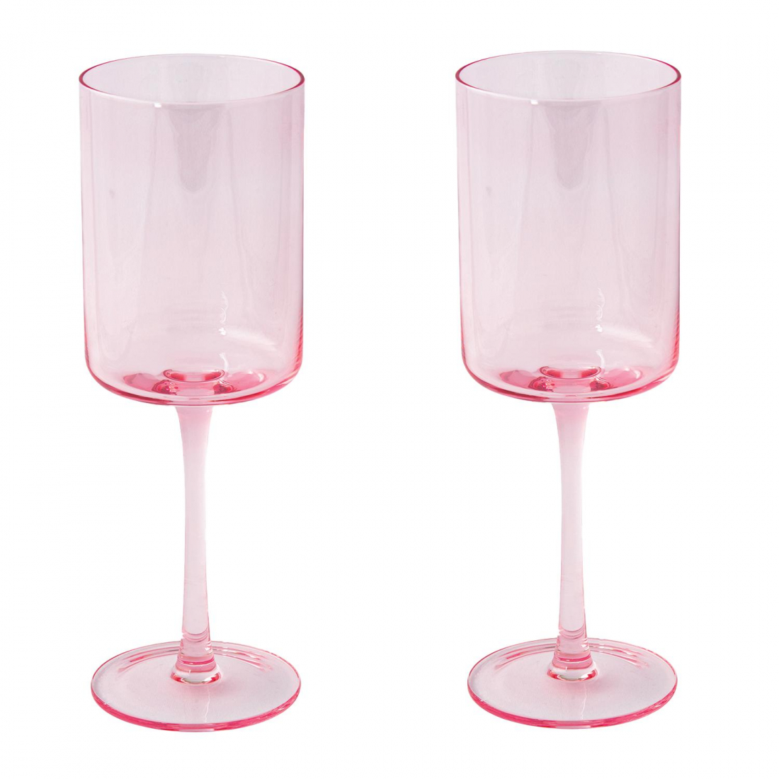 Set Mit 2 Regenbogen-Roséweingläsern