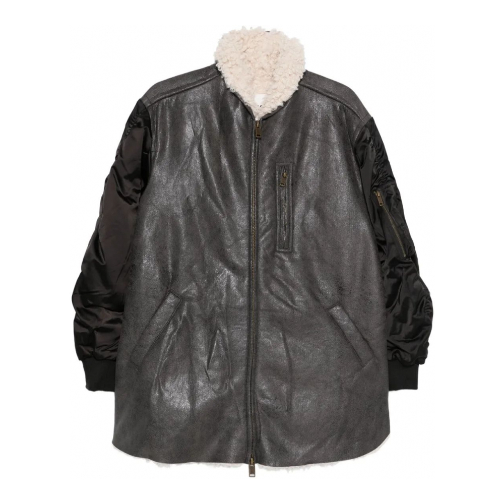 Blouson bomber 'Metallic-Effect' pour Femmes