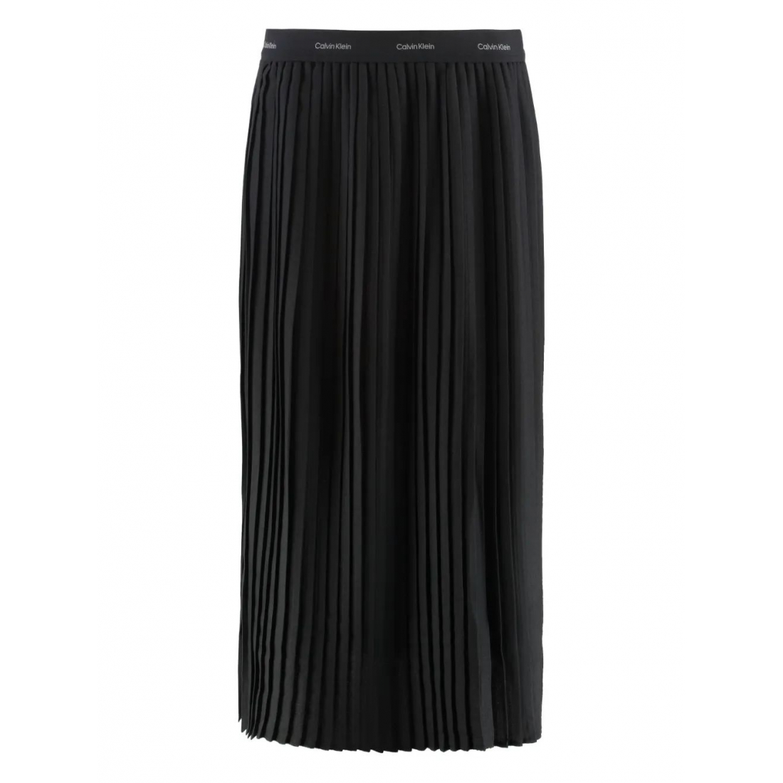 Jupe Midi 'Pleated-Waistband' pour Femmes