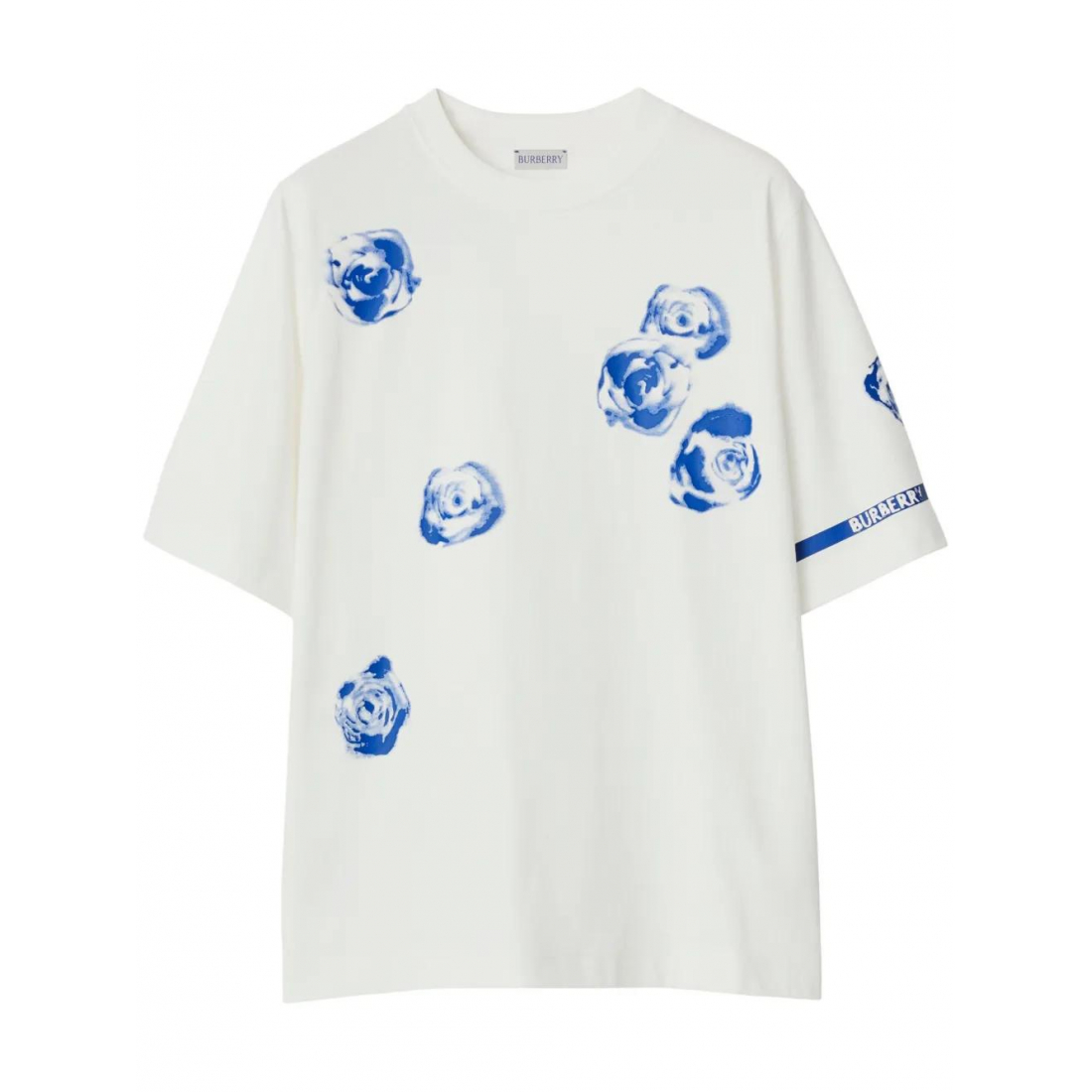 'Rose-Print' T-Shirt für Damen