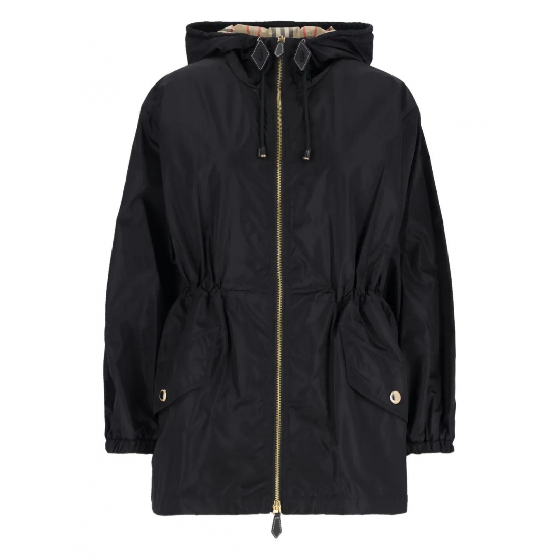 'Hooded-Neck Drawstring' Mantel für Damen