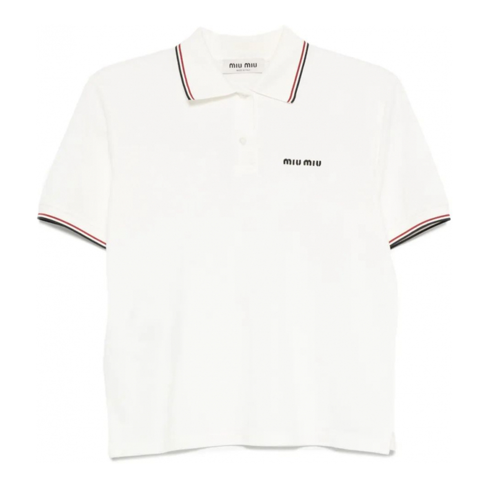 Polo 'Logo-Embroidered' pour Femmes