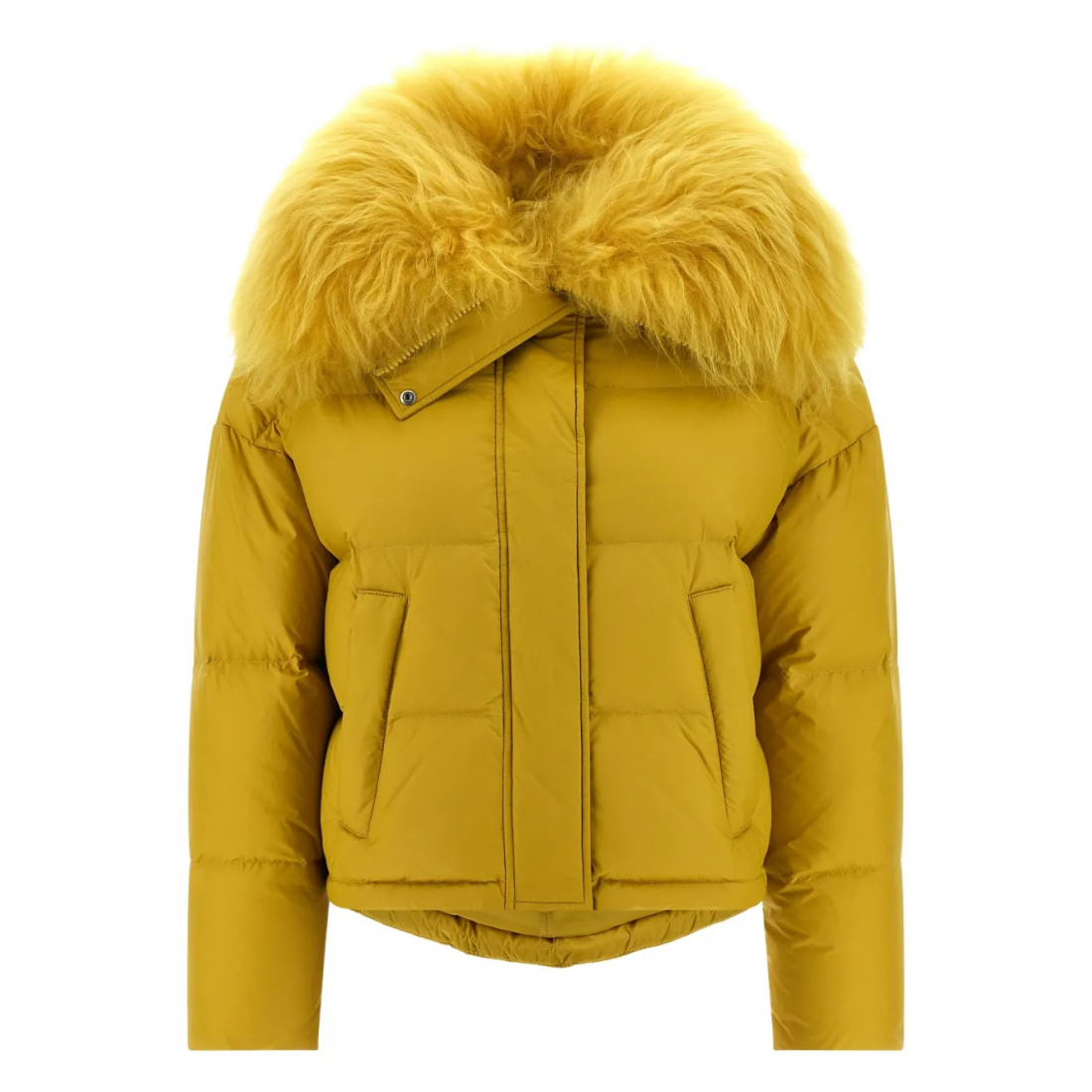 Veste matelassée 'Fur-Trimmed Padded' pour Femmes