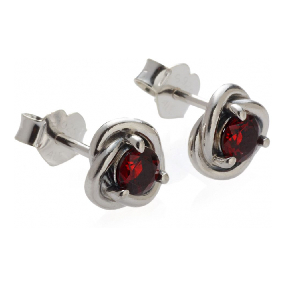 Women's 'Purple Circle of Eternity' Earrings