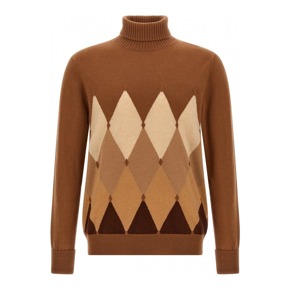 Men's 'Argyle Turtleneck' Sweater