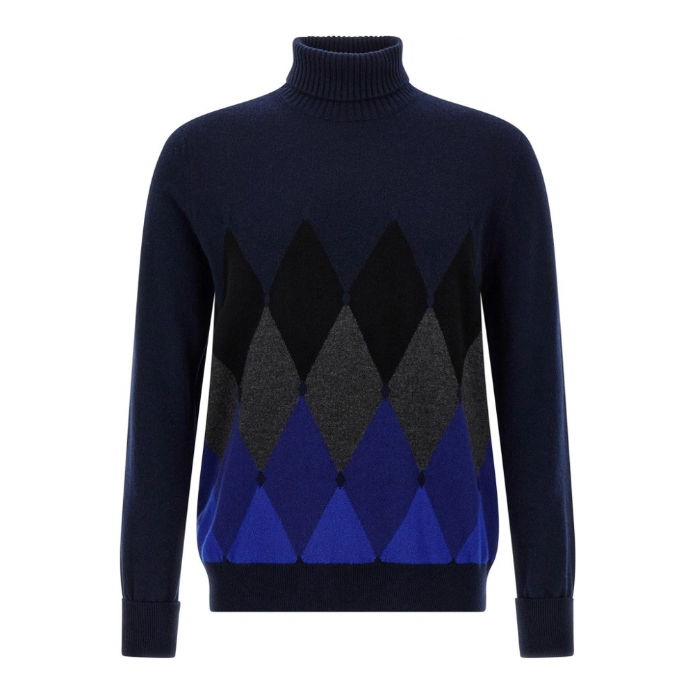 Pull 'Argyle Turtleneck' pour Hommes