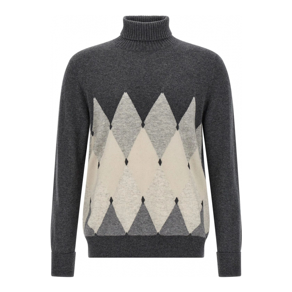 Pull 'Argyle Turtleneck' pour Hommes