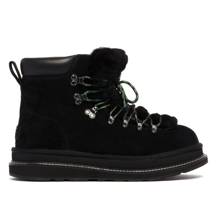 Bottes de neige 'Fur-Trim Lace-Up' pour Hommes