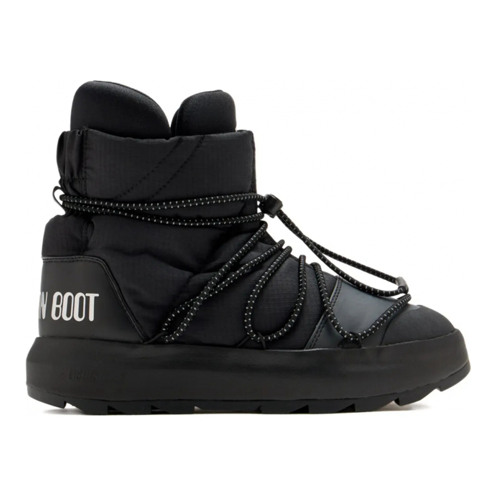 Unisex's 'X Moon Quilted Lace-Up' Snow Boots
