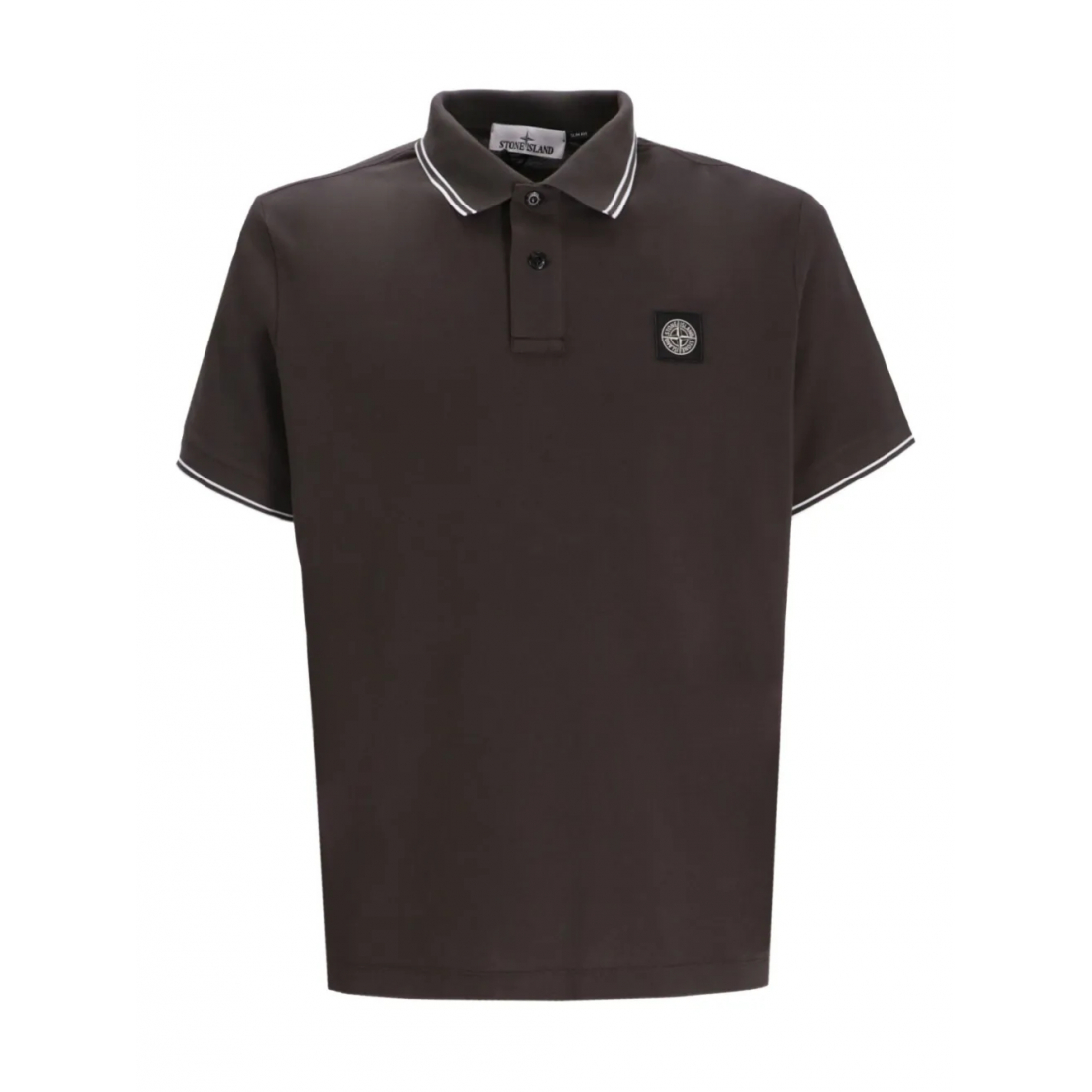 Polo 'Tipped-Collar Logo' pour Hommes