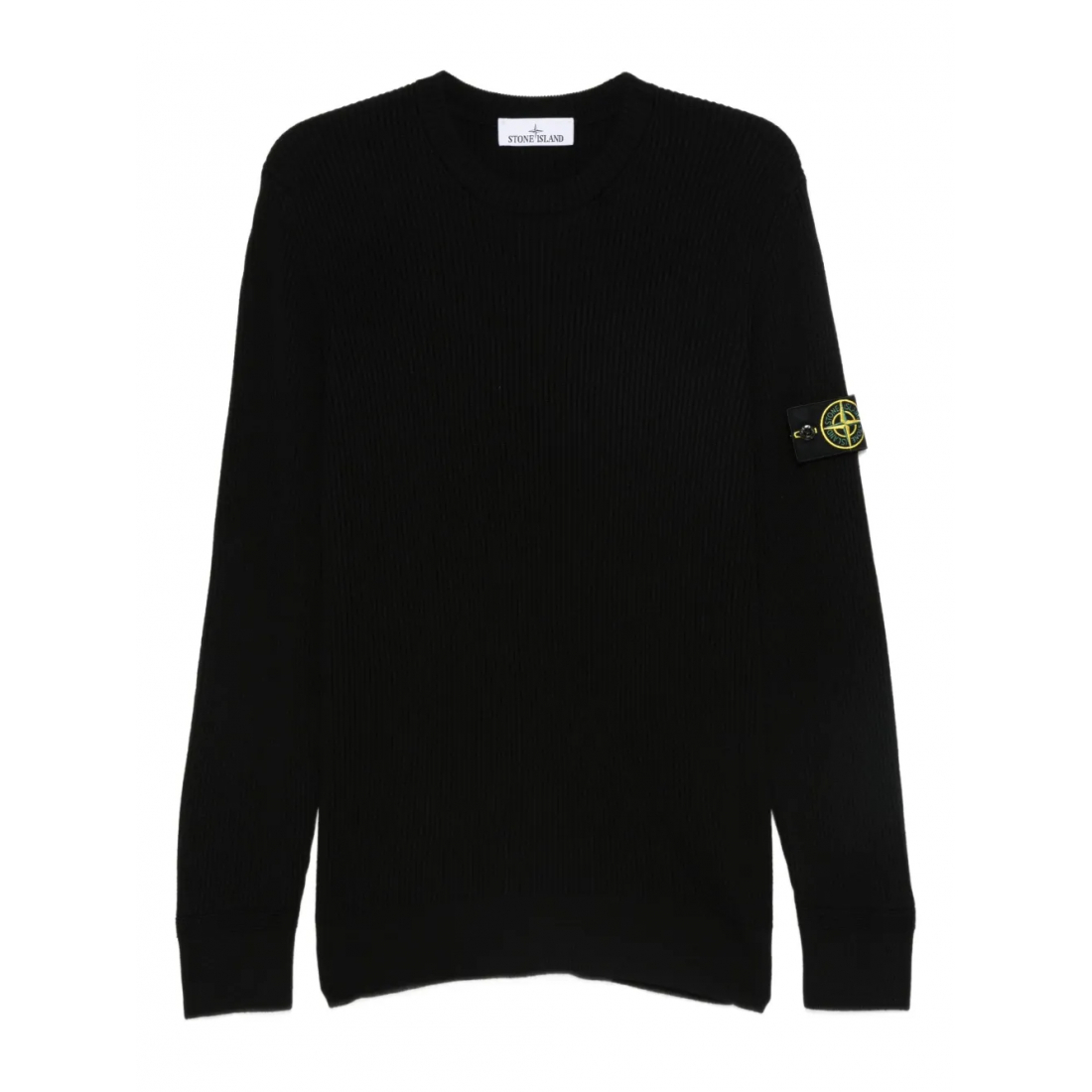 Pull 'Ribbed-Knit Logo-Patch' pour Hommes