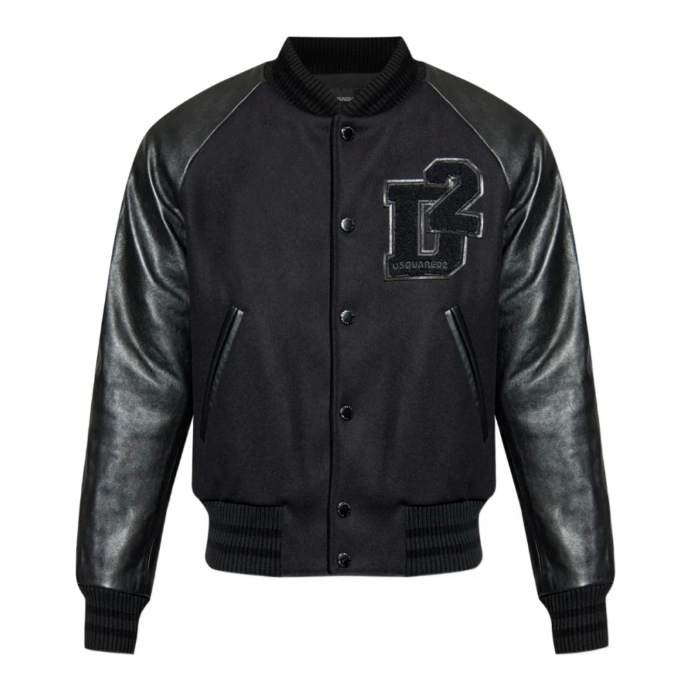 Blouson bomber 'Logo-Patch' pour Hommes