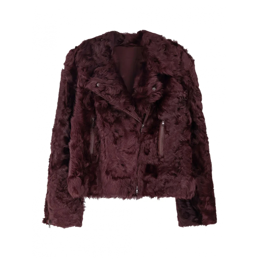 Veste 'Asymmetrical-Zip Shearling' pour Femmes