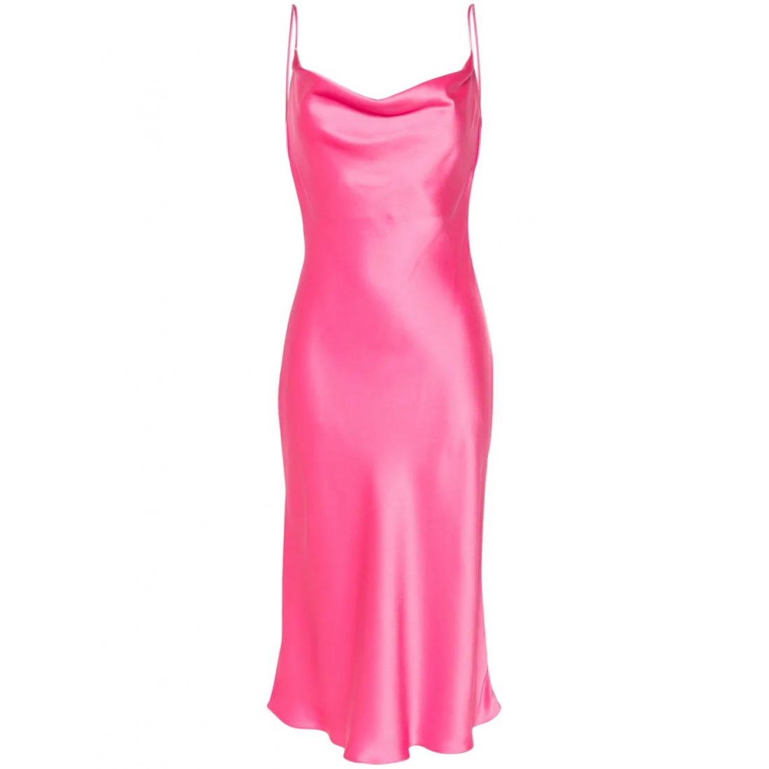 Robe Midi 'Cowl-Neck  Slip' pour Femmes