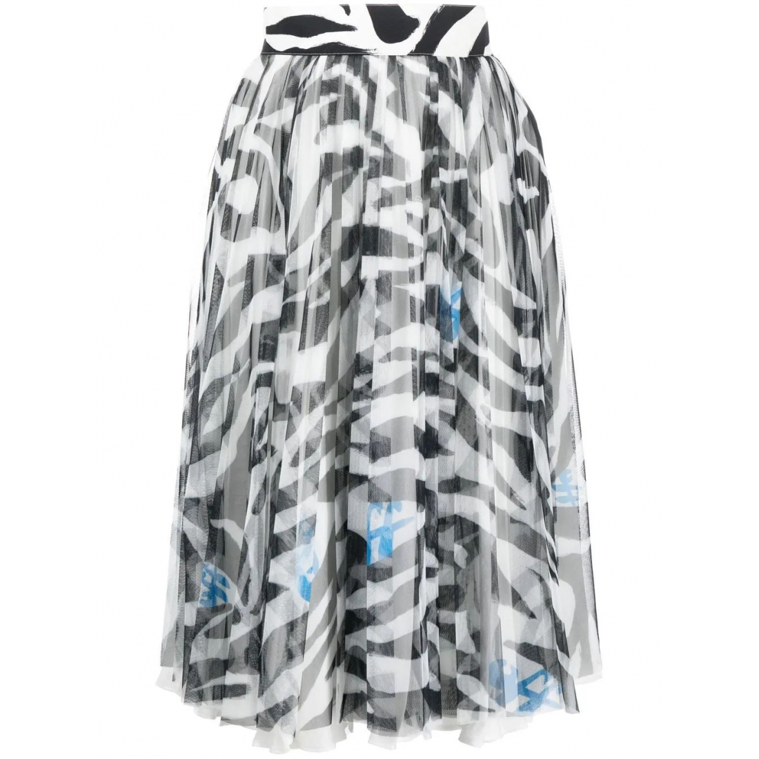 Jupe Midi 'Zebra-Print' pour Femmes