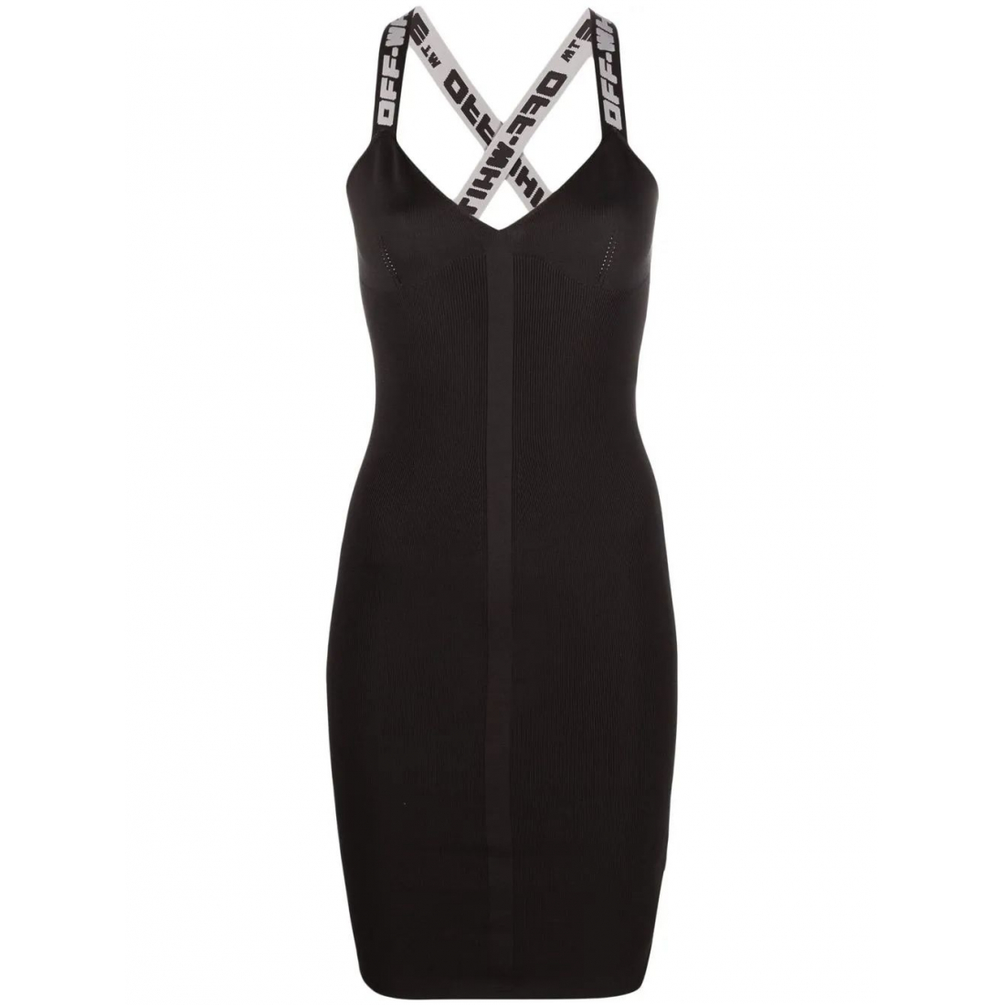 Robe mini 'Logo Straps V-Neck' pour Femmes