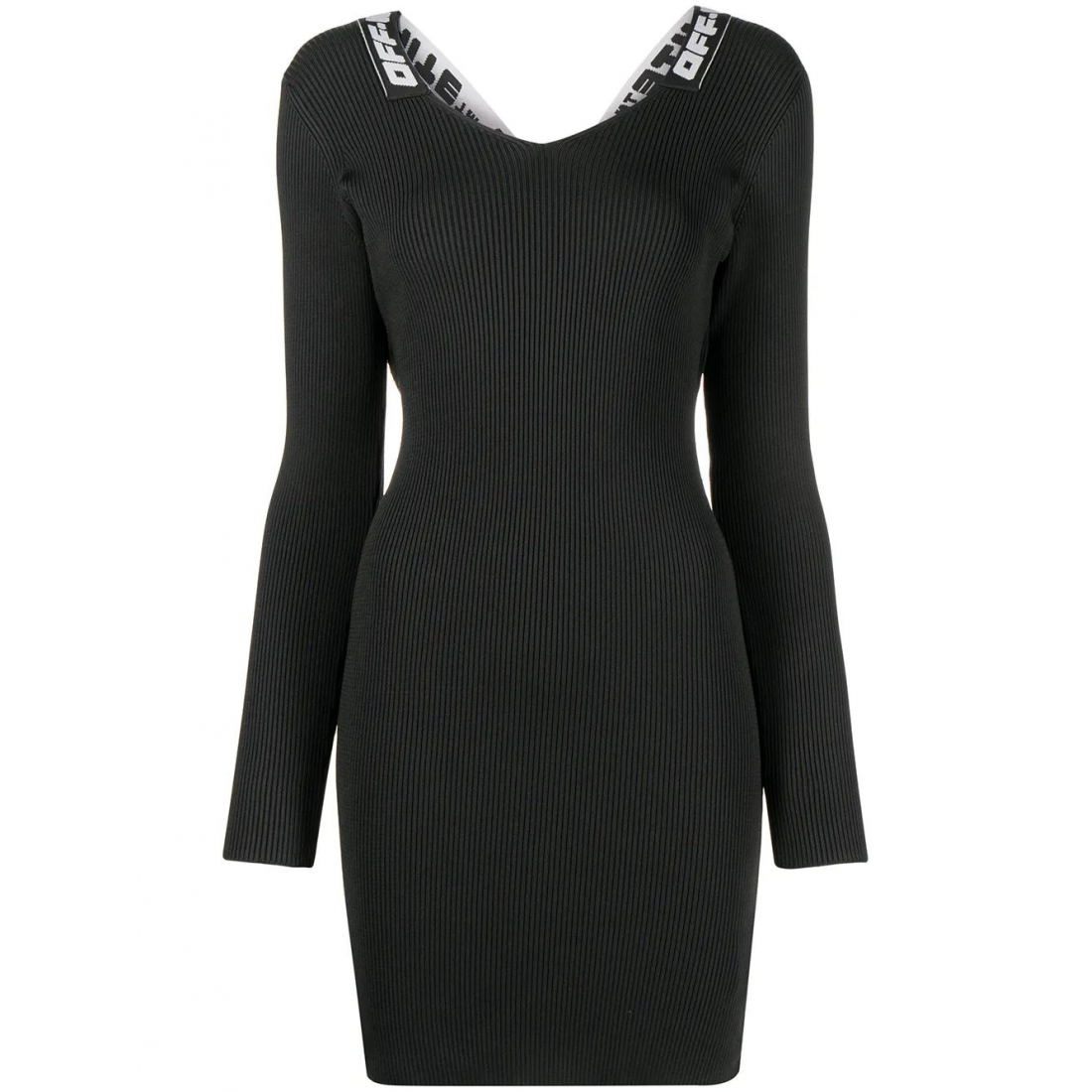 Robe 'Logo-Tape Ribbed' pour Femmes