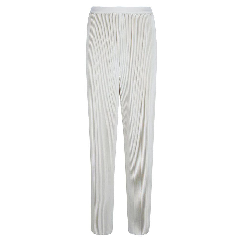 Pantalon 'Pleated Ribbed' pour Femmes