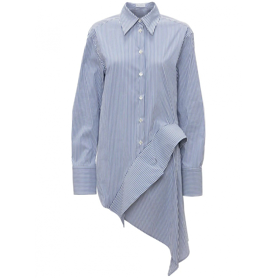 Chemise 'Striped Long-Sleeve Draped' pour Femmes